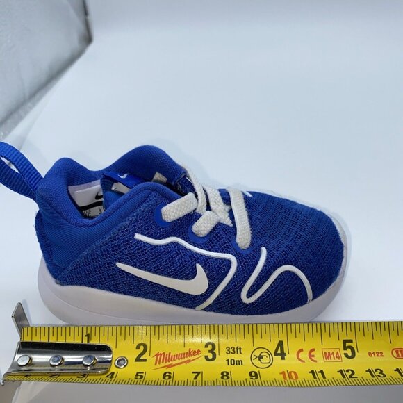 Nike Infant Running Shoes Size 4C Blue White 2018 Baby Toddler 844702-400 - Picture 11 of 11